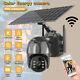 Solar Battery Powered Security Camera Wifi Outdoor Pan/tilt Home System Wireless