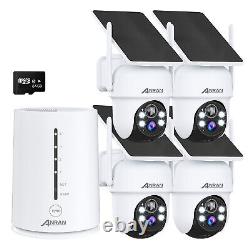 Solar Battery Powered WiFi IP Security Camera System Outdoor Wireless Home Audio