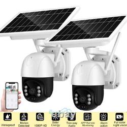Solar Battery Powered Wifi Camera Outdoor Home Security Camera Monitor System US
