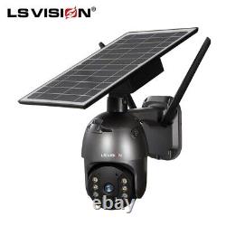 Solar Battery Powered Wifi Home Security Camera System 4MP 2K Outdoor Pan/Tilt
