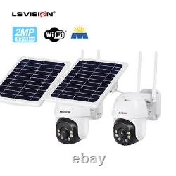 Solar Battery Powered Wifi Outdoor Home Security Camera System Wireless Pan/Tilt