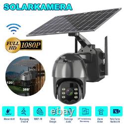 Solar Battery Powered Wifi Outdoor Pan/Tilt Home Security Camera System Wireless