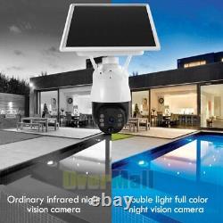 Solar Battery Powered Wifi Outdoor Pan/Tilt Home Security Camera System Wireless