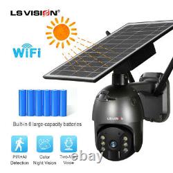 Solar Battery Powered Wifi Outdoor Wireless Home Security Camera System 4MP PTZ