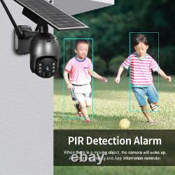 Solar Battery Powered Wifi Outdoor Wireless Home Security Camera System 4MP PTZ