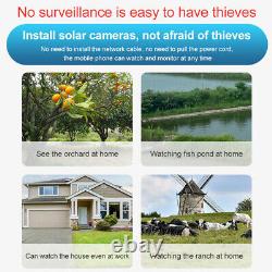 Solar Battery Powered Wifi Outdoor Wireless Home Security Camera System 4MP PTZ