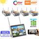Solar Battery Powered Wireless Outdoor Home Security Camera System Wifi Ip Cams