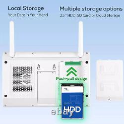 Solar Battery Powered Wireless Outdoor Home Security Camera System WiFi IP Cams