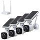 Solar & Battery Powered Wireless Outdoor Security Camera System Home Wifi Audio