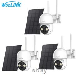 Solar Battery Powered Wireless Security Camera 360 Pan Tilt 4MP 2-Way Audio