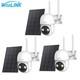 Solar Battery Powered Wireless Security Camera 360 Pan Tilt 4mp 2-way Audio