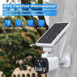 Solar Battery Powered Wireless Security Camera Home Surveillance System Wifi 3MP