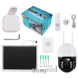Solar Battery Powered Wireless Security Camera System Outdoor Home Wifi IP Audio