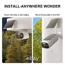 Solar Battery Powered Wireless Security Camera System Outdoor WiFi IP Home