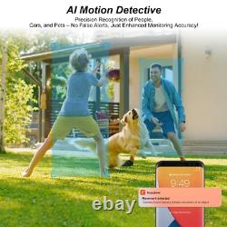 Solar Battery Powered Wireless Security Camera System Outdoor WiFi IP Home