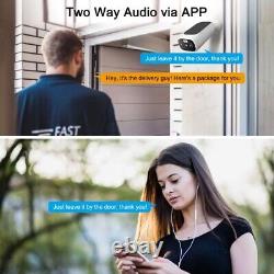 Solar Battery Powered Wireless Security Camera System Outdoor WiFi IP Home