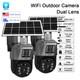 Solar Battery Powered Wireless Wifi Outdoor Pan/tilt Home Security Camera System