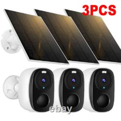 Solar Battery Powered Wireless WiFi Outdoor Pan/Tilt Home Security Camera System