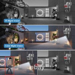 Solar Battery Powered Wireless WiFi Outdoor Pan/Tilt Home Security Camera System