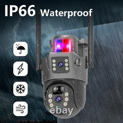 Solar Battery Powered Wireless WiFi Outdoor Pan/Tilt Home Security Camera System