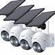 Solar Battery Security Camera System Wireless Outdoor 2 Way Audio Wifi Home Cctv