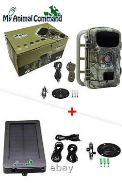 Solar Powered Game Trail Security Spy Camera Waterproof Stealth IR Night Vision