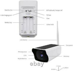 Solar Powered IP Camera 1080p WiFi Ip67 Night Vision Security 32gb Card Wireless
