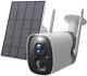 Solar Security Camera Outdoor Wireless 1080p Wifi Home Surveillance Camera Color