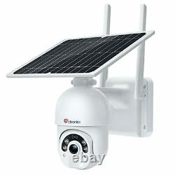 Solar Security Camera Outdoor Wireless WiFi Ctronics Pan Tilt Home PTZ Securi