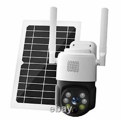 Solar Security Camera Wireless Outdoor Auto Tracking Battery Powered WiFi Home