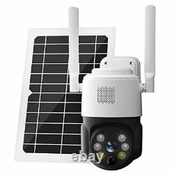 Solar Security Camera Wireless Outdoor Auto Tracking Battery Powered WiFi Home