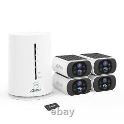 Solar Security Cameras Wireless Outdoor 4MP Home Security System No Monthly Fee