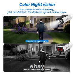 Solar Security Cameras Wireless Outdoor 4MP Home Security System No Monthly Fee