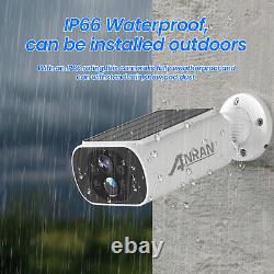 Solar Security Cameras Wireless Outdoor 4MP Home Security System No Monthly Fee