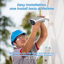 Solar Security Cameras Wireless Outdoor 4MP Home Security System No Monthly Fee