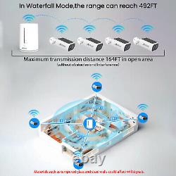 Solar Security Cameras Wireless Outdoor 4MP Home Security System No Monthly Fee