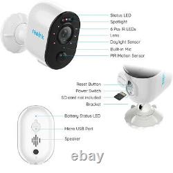 Spotlight Security Camera WIFI Battery Powered PIR 4MP Argus3 with Solar Panel