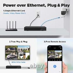 Stable 5MP PoE Security IP Camera System Night Vision Outdoor Home Security 3TB