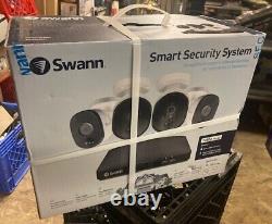 Swann Hardwired Indoor and Outdoor Smart-Enabled DVR Security Camera System
