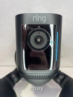 TESTED Ring (Black) Floodlight Cam Wired Pro 5B28S4 Outdoor Home Security Camera