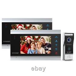 TMEZON 2MP Video Doorbell Home Security Intercom Door Chime 2x7' Monitor Camera