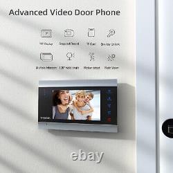 TMEZON 2MP Video Doorbell Home Security Intercom Door Chime 2x7' Monitor Camera