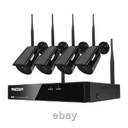 TMEZON 8CH Wireless 1080P NVR Outdoor Indoor WIFI Camera CCTV Security System