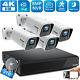 Toguard 4k Video Nvr Poe Security Camera System 8ch Home 4x Wired 8mp Ip Cam+3tb