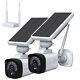 Toguard 4mp Home Wireless Solar Powered Security Camera System + Base Station