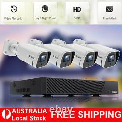 TOGUARD 5MP PoE Home Security CCTV IP Camera System 8CH NVR Outdoor Night Vision