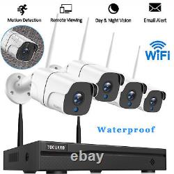 TOGUARD 8CH 1080P Wireless Home Security Camera System Outdoor CCTV Camera Set