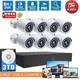 Toguard 8ch 5mp Dvr 1080p Cctv Home Security Camera System Outdoor Night Vision