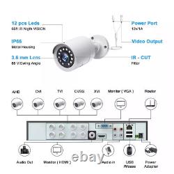 TOGUARD 8CH 5MP DVR 1080P CCTV Home Security Camera System Outdoor Night Vision