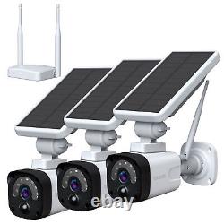 TOGUARD Solar Battery Powered Wireless Home Security Camera System Outdoor Wifi